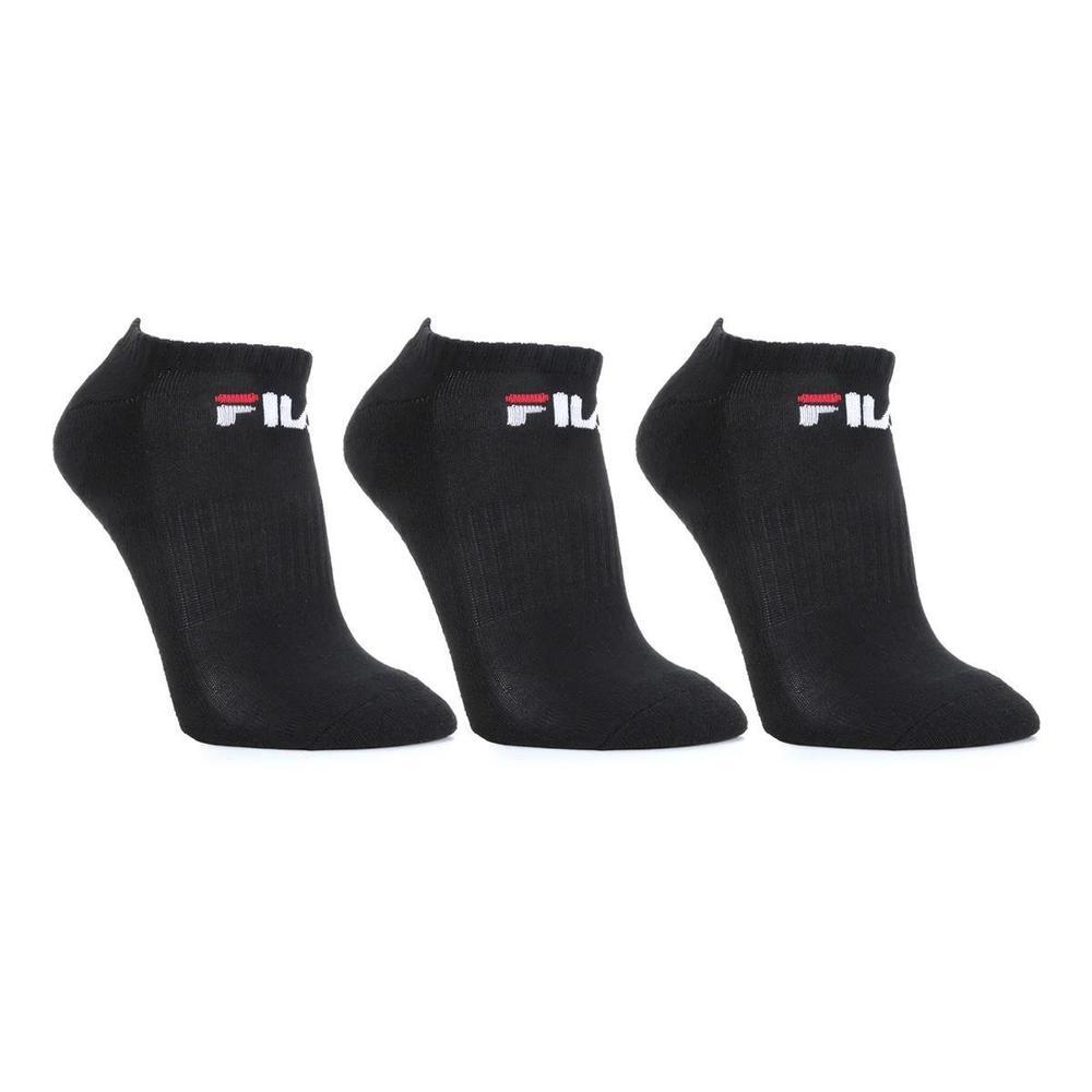 Kit Meia Fila Cano Curto Logo c/ 3 pares - Preto - 1
