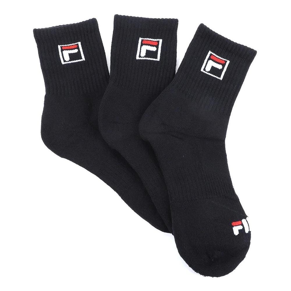 Kit Meia Fila Cano Alto C/ 3 Pares - Preto - 3