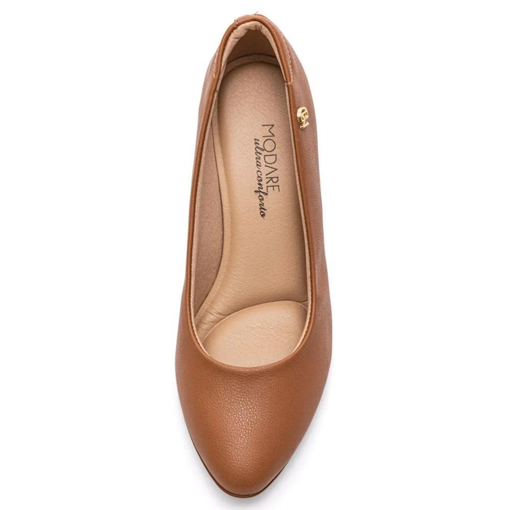 Scarpin Modare Salto Médio Feminino - Caramelo - 2