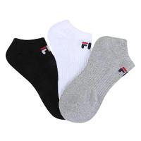 Kit Meia Fila Cano Curto Logo c/ 3 pares - Branco e Preto - 2