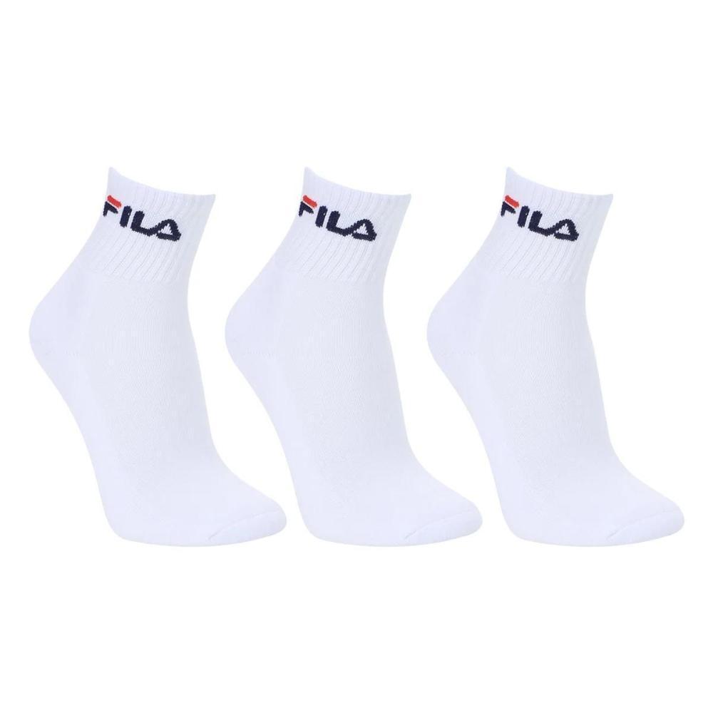 Kit Meia Fila Cano Médio Logo c/ 3 pares - Branco - 1