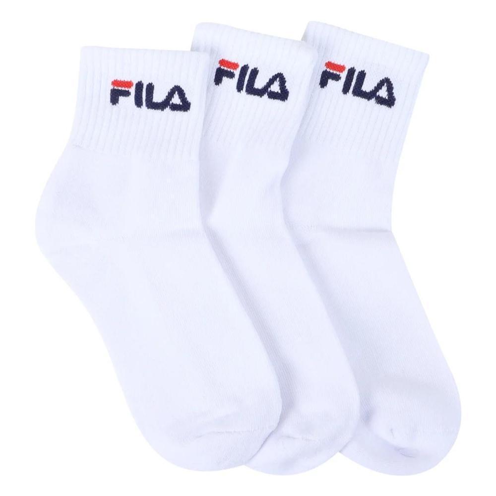 Kit Meia Fila Cano Médio Logo c/ 3 pares - Branco - 3