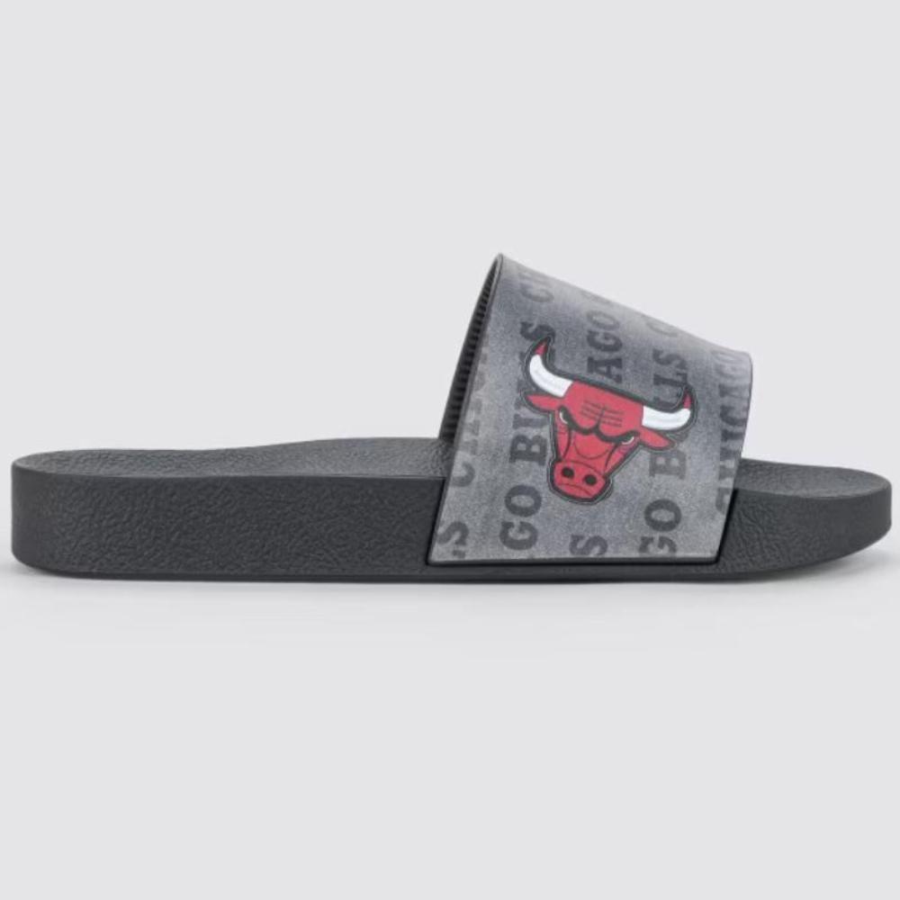 Chinelo Infantil Rider Slide Full 86 NBA - Preto e Vermelho - 2