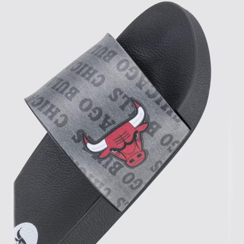 Chinelo Infantil Rider Slide Full 86 NBA - Preto e Vermelho - 4