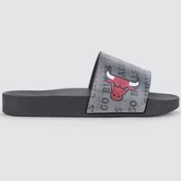Chinelo Infantil Rider Slide Full 86 NBA - Preto e Vermelho - 2
