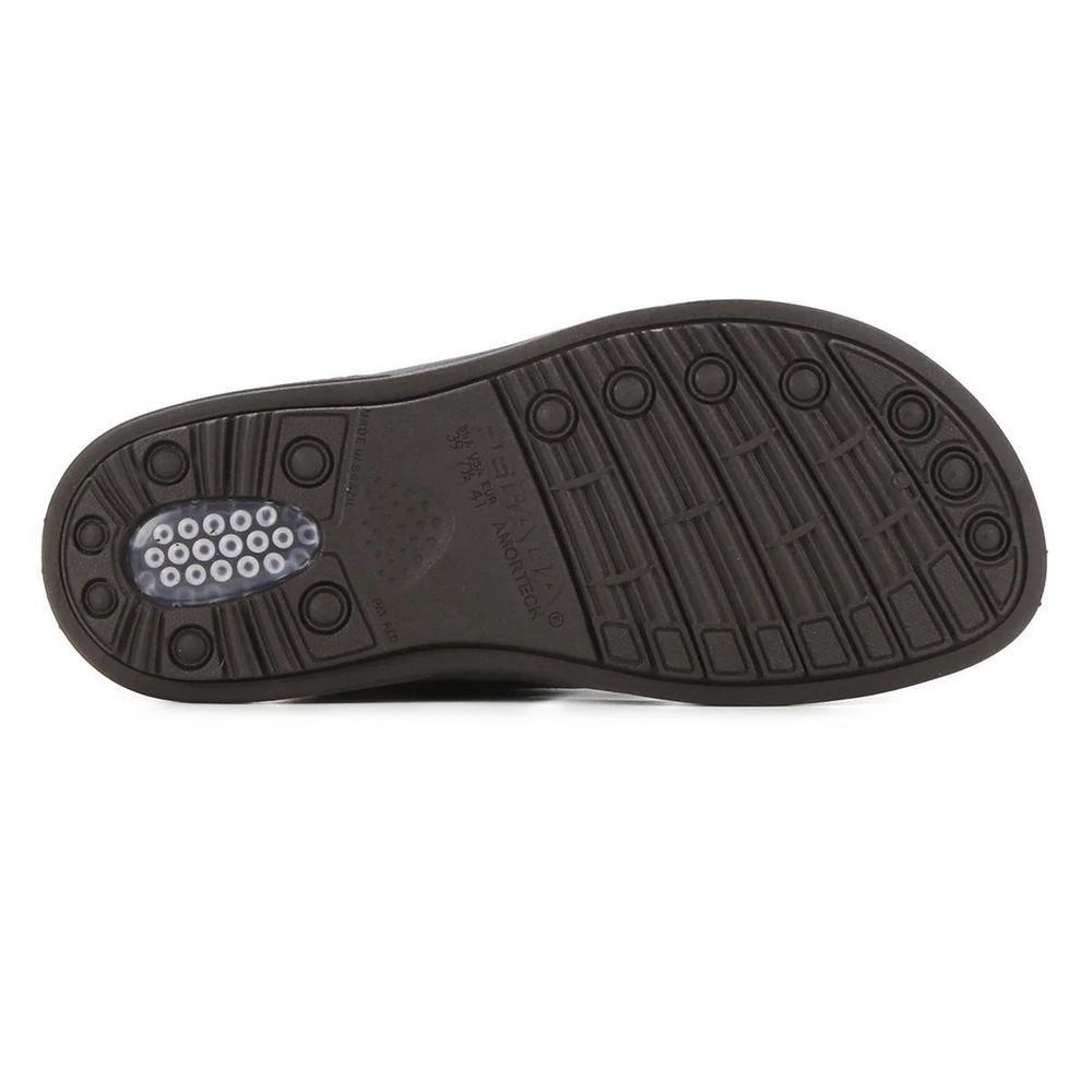 Chinelo Couro Pegada Masculino - Marrom Claro - 3