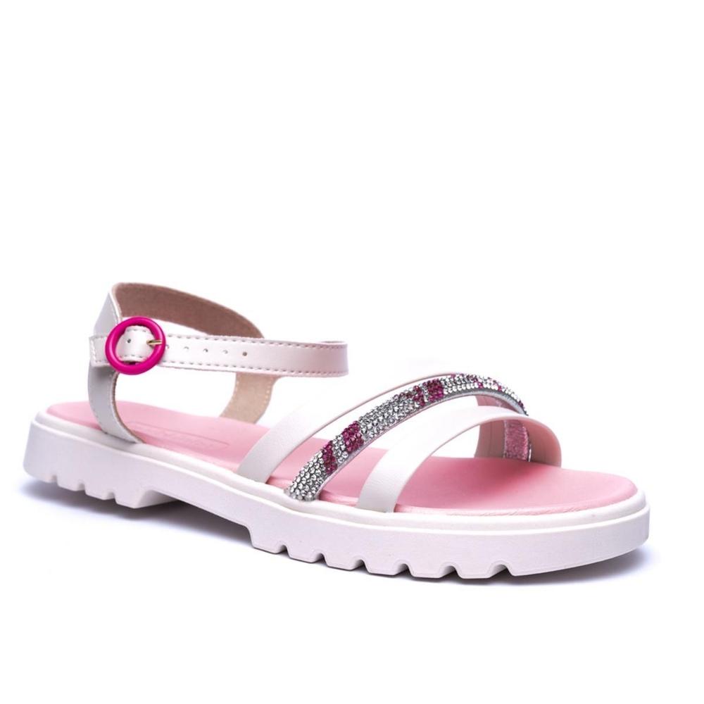 Papete Infantil Molekinha Tira Brilho Menina - Branco e Rosa - 1