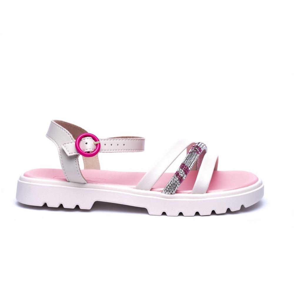 Papete Infantil Molekinha Tira Brilho Menina - Branco e Rosa - 2