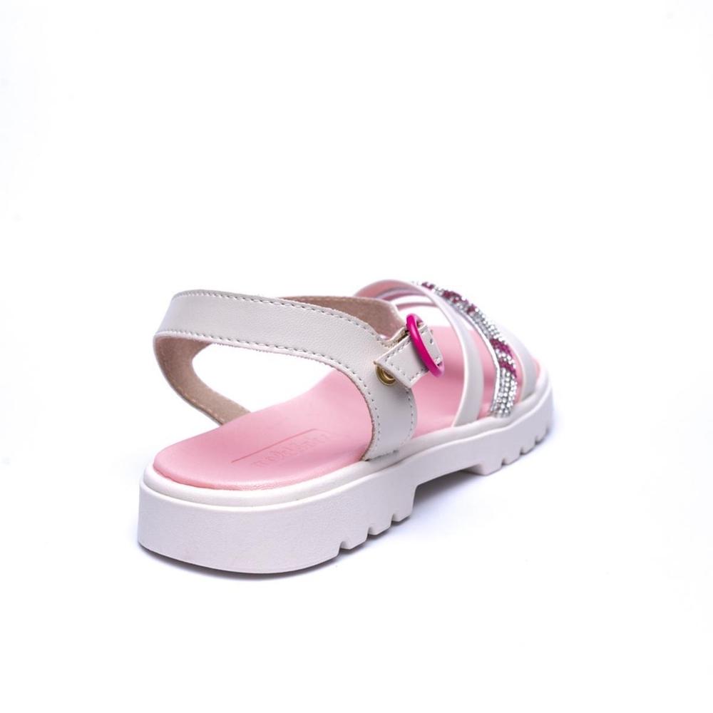 Papete Infantil Molekinha Tira Brilho Menina - Branco e Rosa - 4