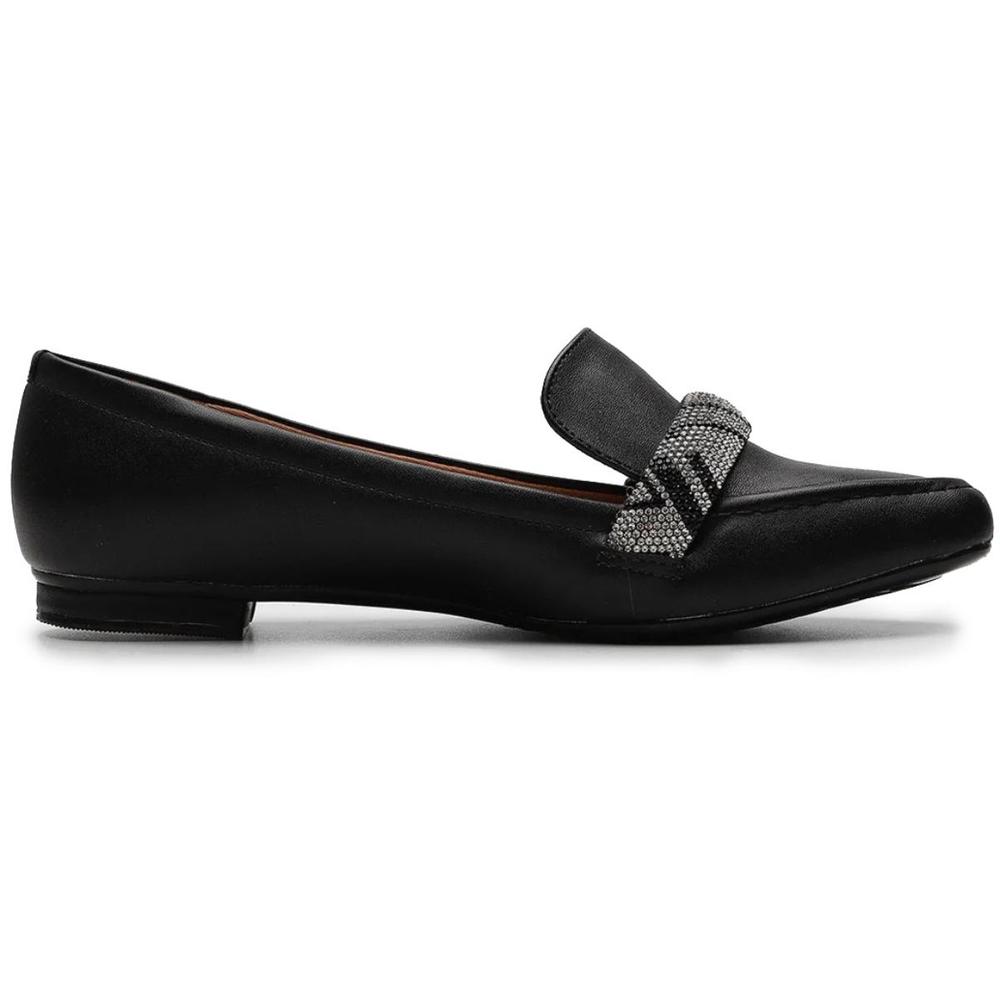 Mocassim Vizzano Strass Feminino - Preto - 4