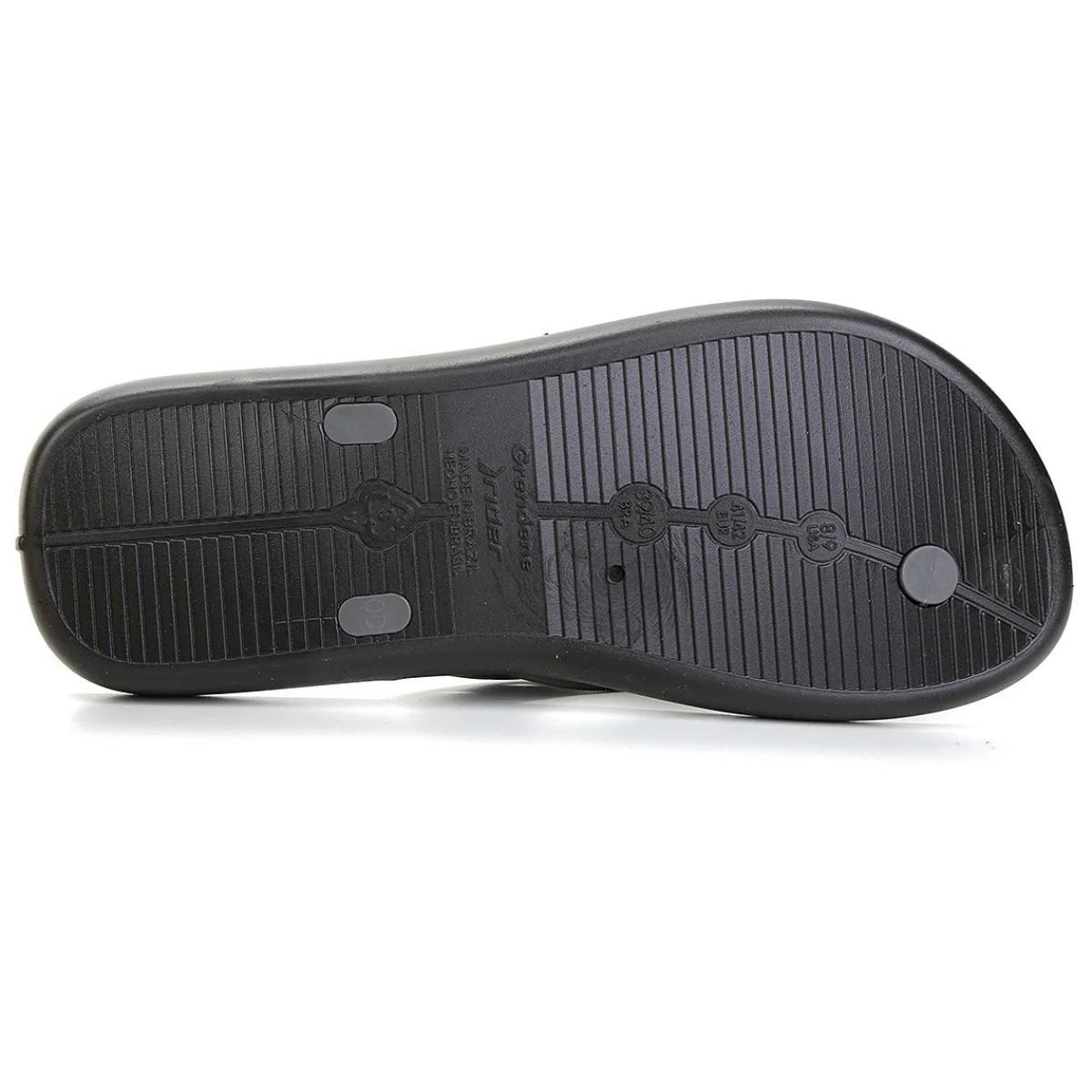 Chinelo Infantil Rider Street Básico - Preto e Cinza - 1