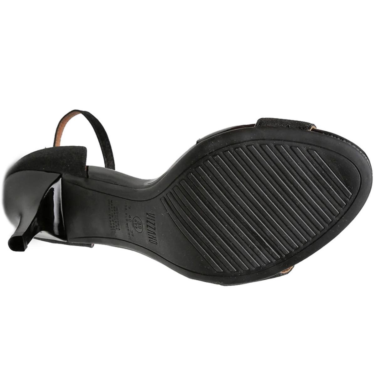Sandália Vizzano Gliter Salto Médio Feminina - Preto - 1