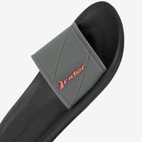 Chinelo Rider Slide Street Masculino - Preto e Cinza - 1