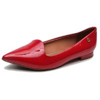 Sapatilha Vizzano Bico Fino Verniz Feminina - Vermelho - 1