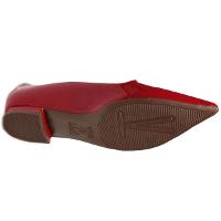 Sapatilha Vizzano Bico Fino Verniz Feminina - Vermelho - 6