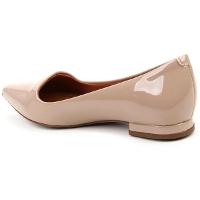 Sapatilha Vizzano Bico Fino Verniz Feminina - Bege