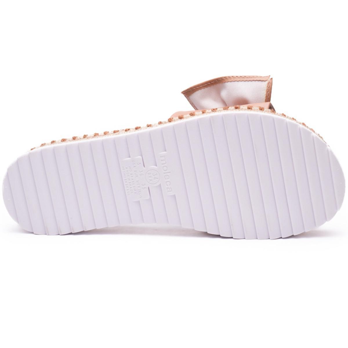 Rasteira Moleca Flat Laço Feminina - Nude - 5