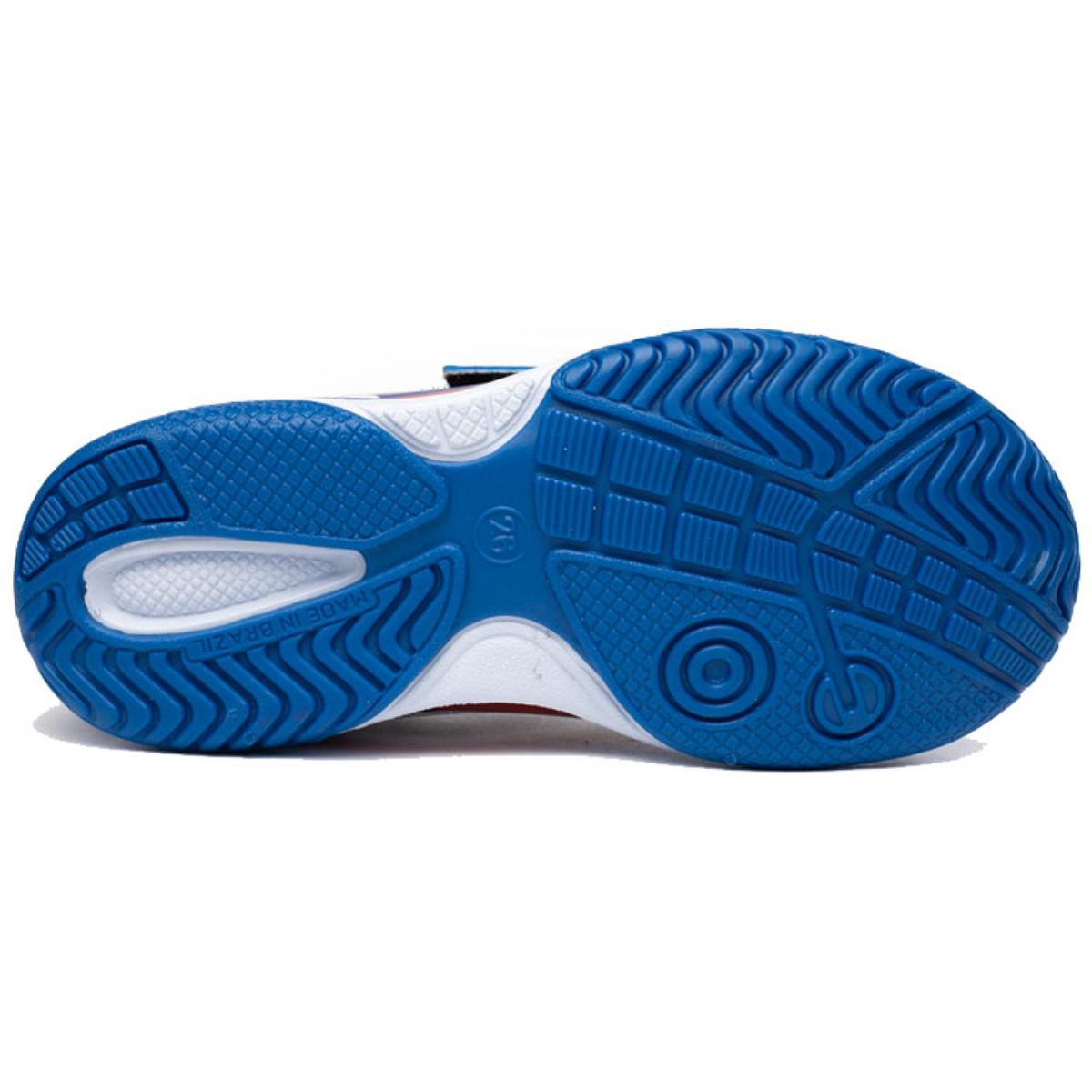 Chuteira Infantil Futsal Dray Marvel Capitão América - Azul e Branco - 5