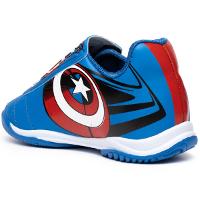 Chuteira Infantil Futsal Dray Marvel Capitão América - Azul e Branco