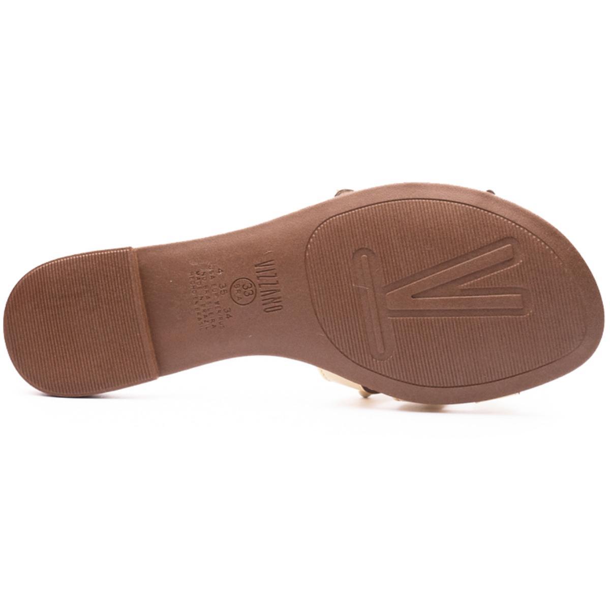 Rasteira Slide Vizzano Tira Apliques Feminina - Amarelo - 5