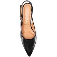 Scarpin Vizzano Salto Alto Bico Fino Pelica - Preto - 3