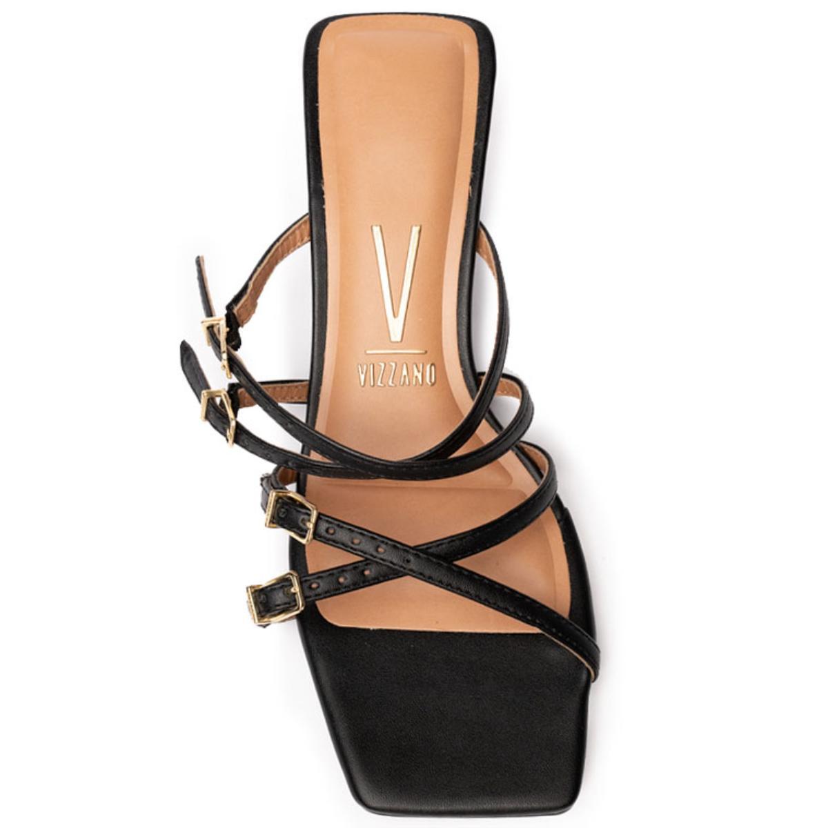 Tamanco Vizzano Fivelas Salto Baixo - Preto - 3