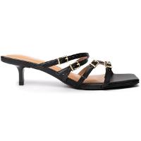 Tamanco Vizzano Fivelas Salto Baixo - Preto - 2