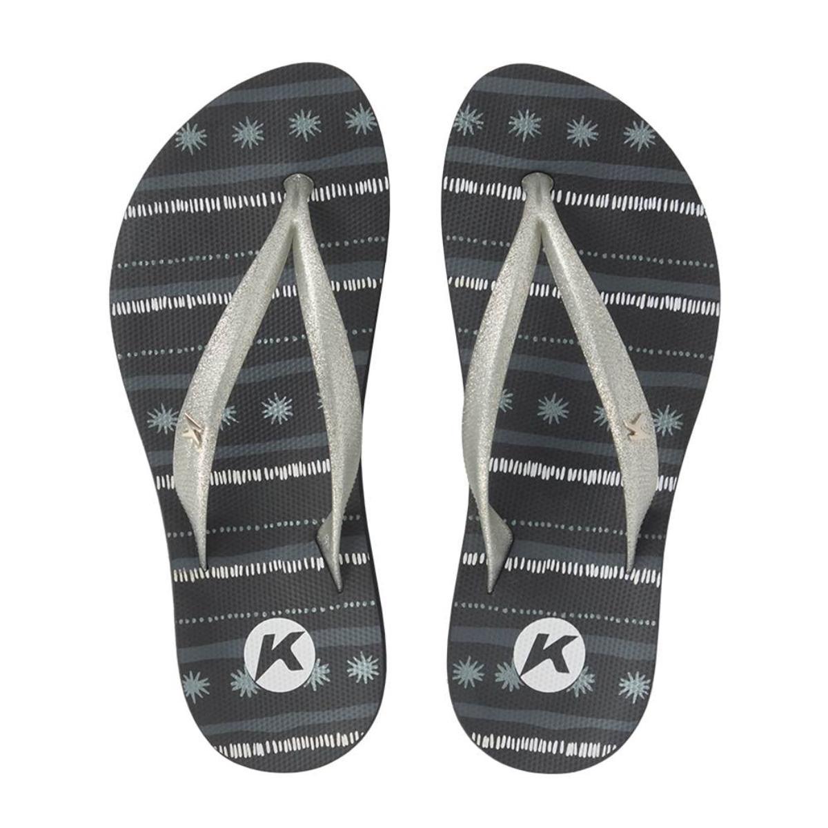 Chinelo Kenner Ibiza Pro Solare Feminino - Preto e Cinza - 2