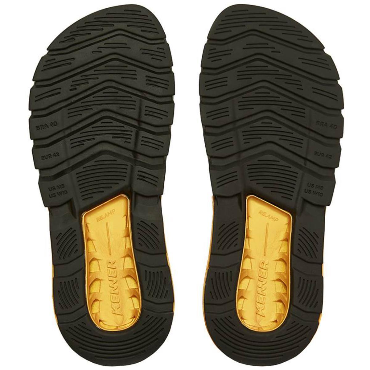 Chinelo Kenner Flamengo Rakka Masculino - Preto e Dourado - 5
