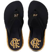 Chinelo Kenner Flamengo Rakka Masculino - Preto e Dourado - 2