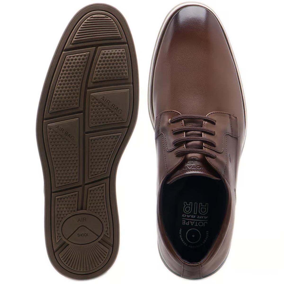 Sapato Jota Pe Couro Air Navagio Masculino - Marrom - 3