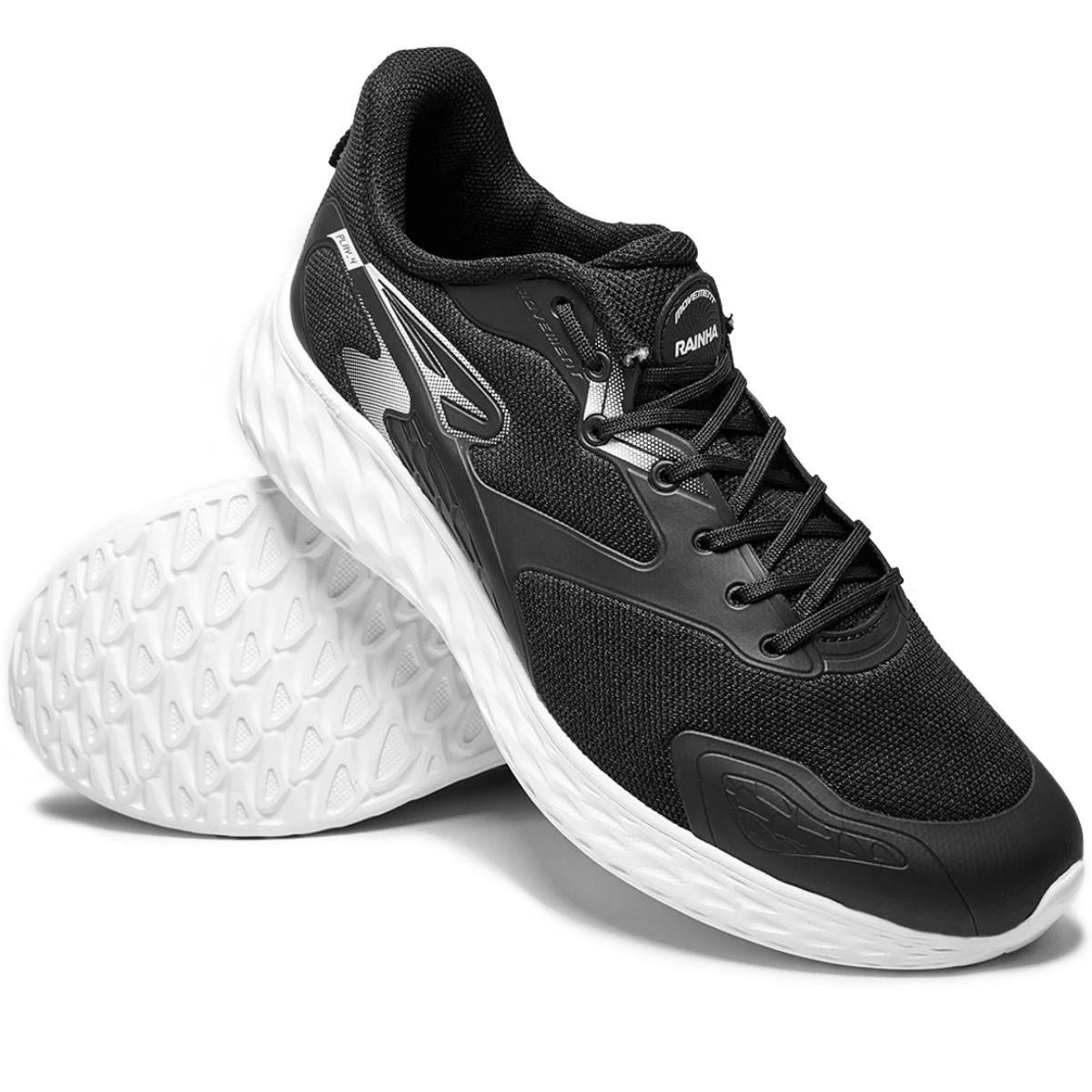 Tênis Rainha Play IV Masculino - Preto e Branco - 2