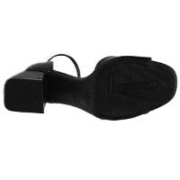 Sandália Vizzano Salto Bloco Detalhe Dourado - Preto - 6