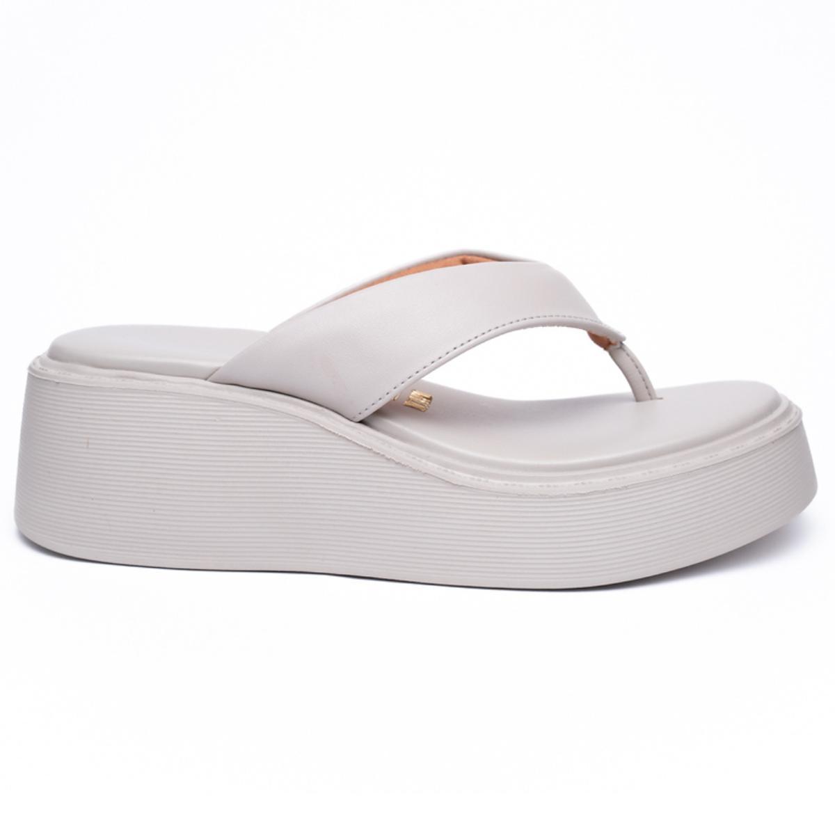 Chinelo Vizzano Flat Feminino - Off White - 2