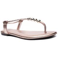 Rasteira Moleca Básica Calce Fácil Feminina - Ouro Rosado - 1