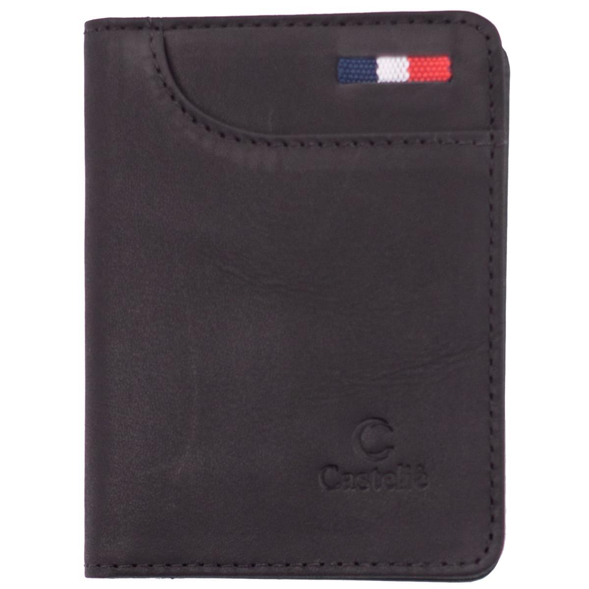 Carteira Casteliê 238 Couro Masculina - Preto - 1
