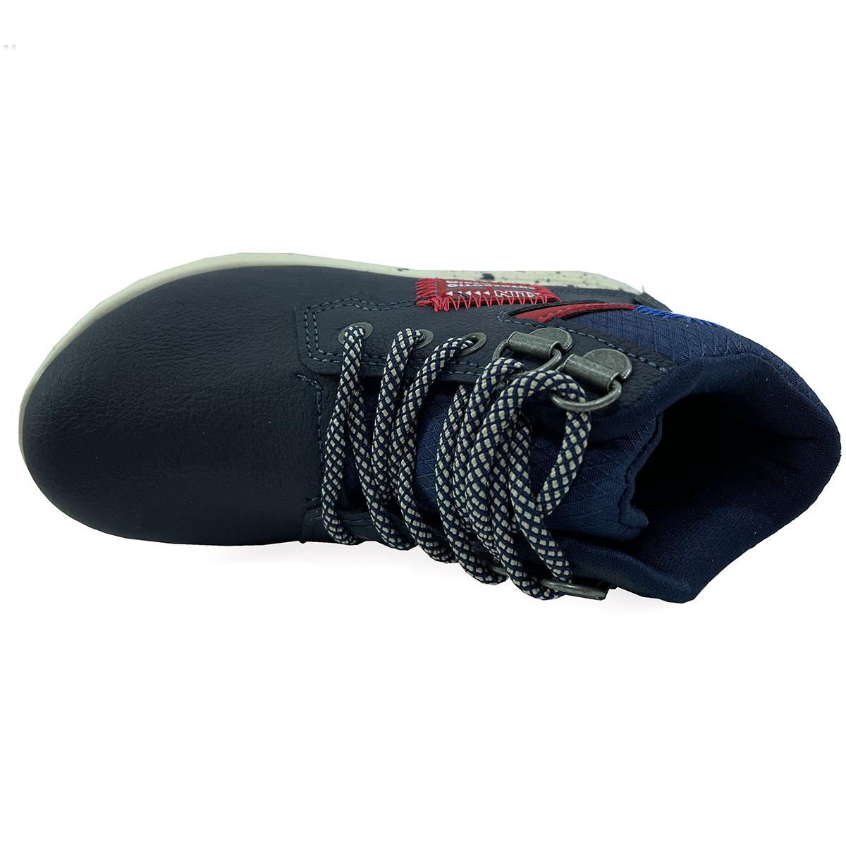 Bota Infantil Klin Outfit Menino - Marinho e Vermelho - 3