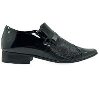 Sapato Jota Pe Couro Air Fillipo Masculino - Preto - 2