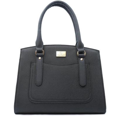 Bolsa Casteliê Casual Detalhes Recortes Feminina - Preto