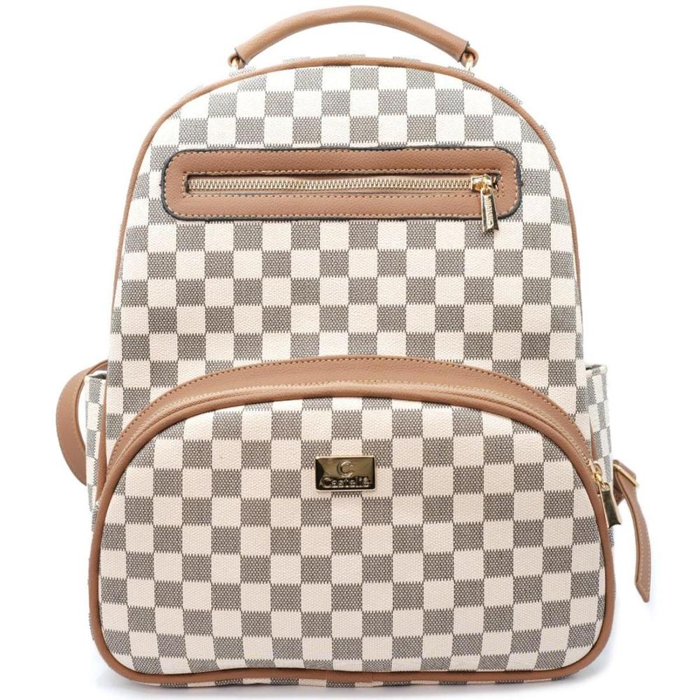Mochila Casteliê Casual Feminina - Off White e Bege - 1