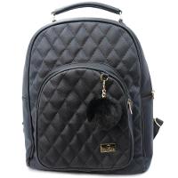 Mochila Casteliê Casual Pompom Feminina - Preto - 1