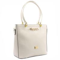 Bolsa Tote Casteliê Casual Detalhes Feminina - Off White - 2