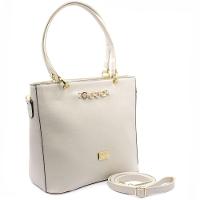 Bolsa Tote Casteliê Casual Detalhes Feminina - Off White - 3