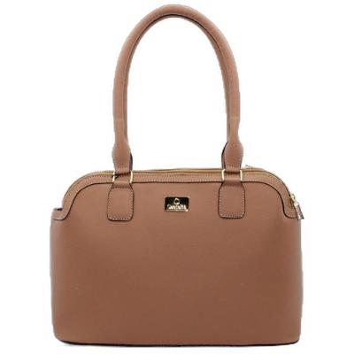 Bolsa Casteliê Casual Básica Formato Feminina - Marrom Claro