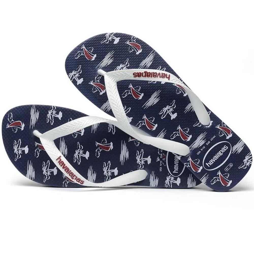 Chinelo Havaianas Top Nautical - Marinho e Branco - 5