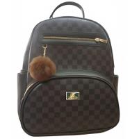 Mochila Casteliê Casual Feminina - Marrom e Dourado - 2