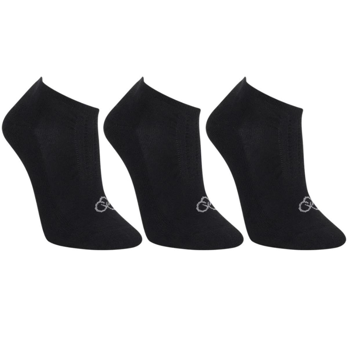 Kit Meia Invisível Olympikus C/ 3 Pares Masculina - Preto - 1