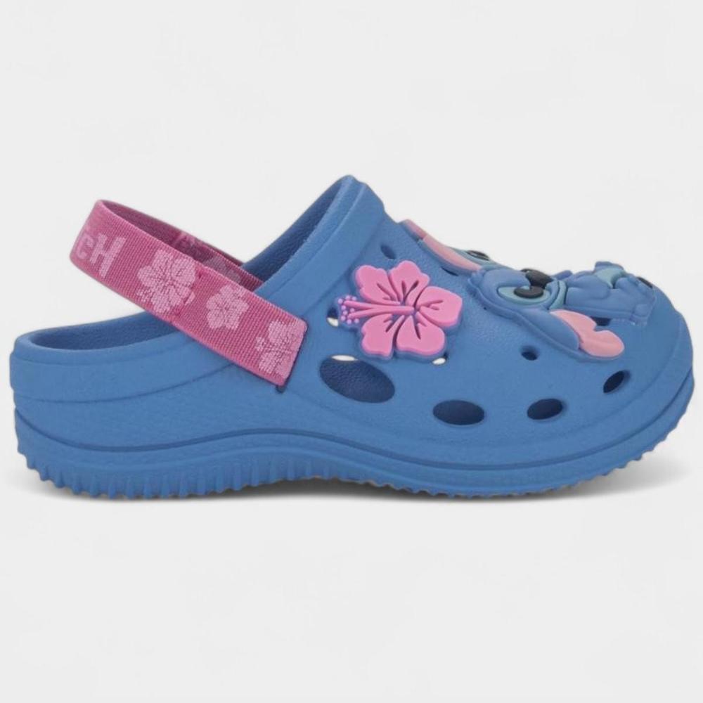 Babuche Infantil Grendene Kids Stitch Menina - Azul e Rosa - 2