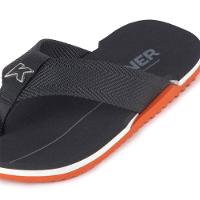 Chinelo Infantil Kenner NK6 Pro - Preto e Laranja - 4