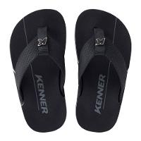 Chinelo Infantil Kenner NK6 Pro - Preto e Branco - 2